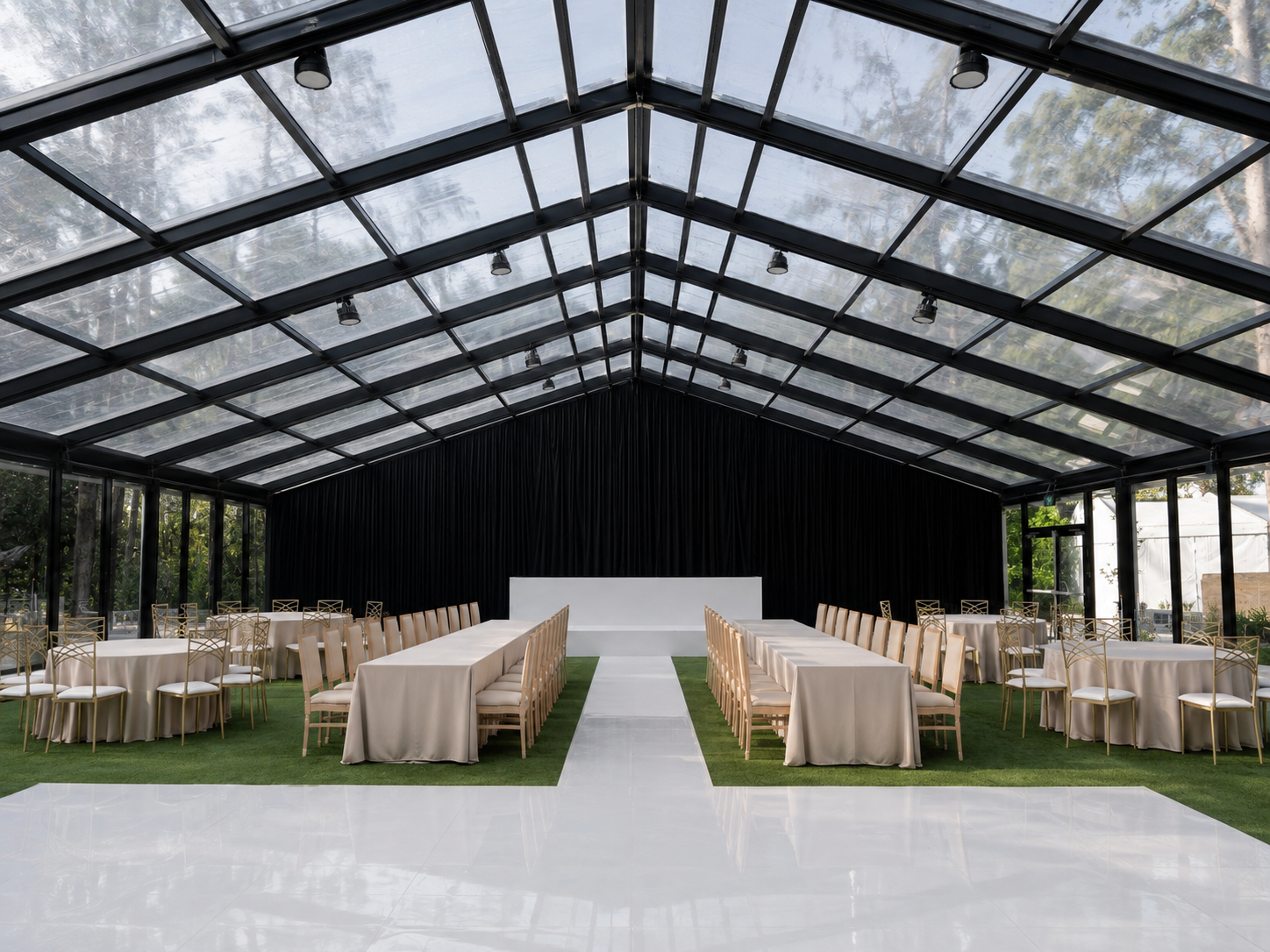 Wedding venue before styling