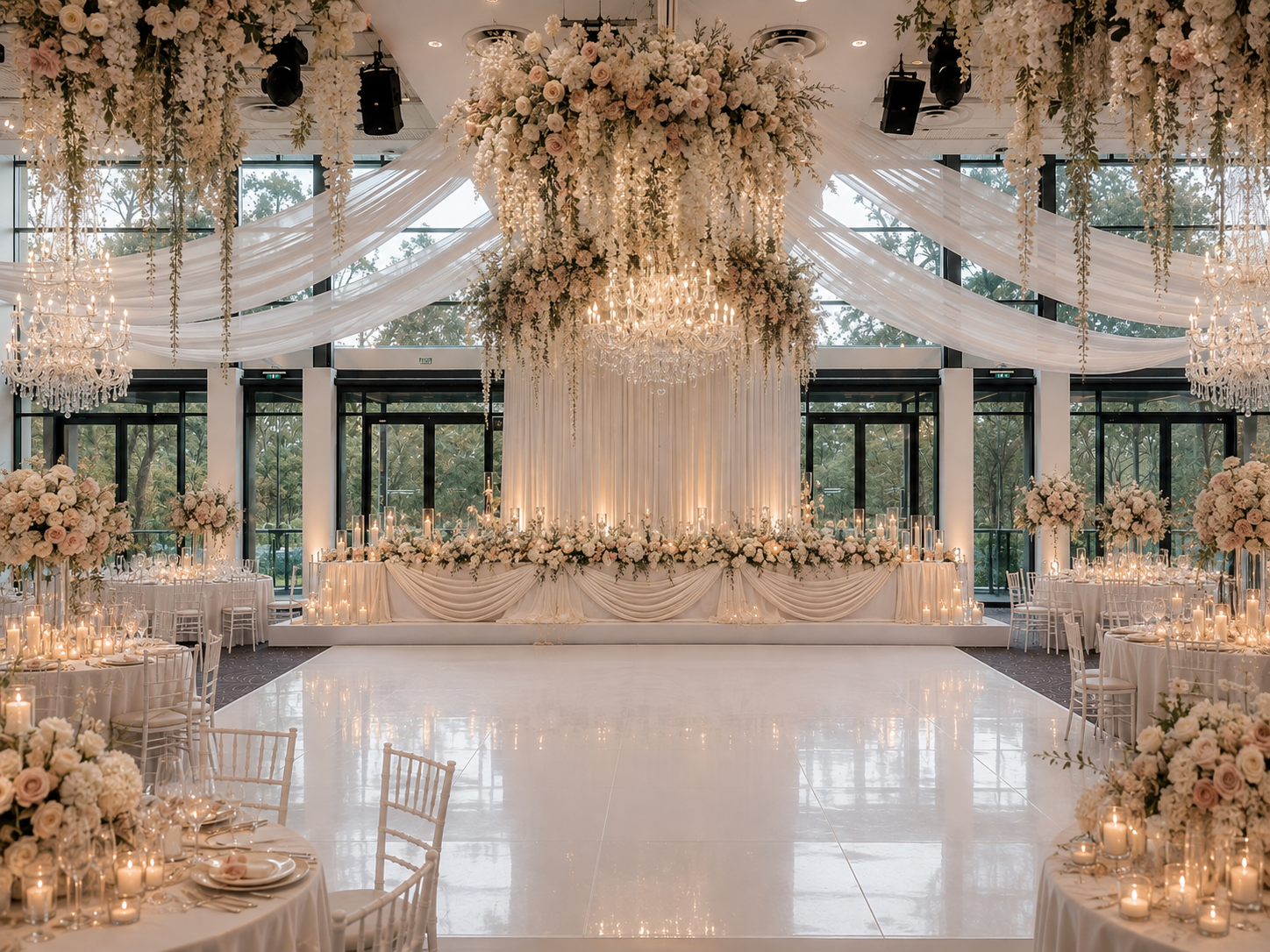 Wedding venue after styling
